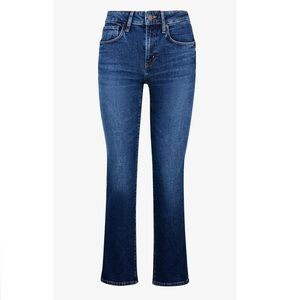 Smythe Wren mid-rise crop straight jeans in “Vintage Mid Blue” denim, NWT, SZ 29